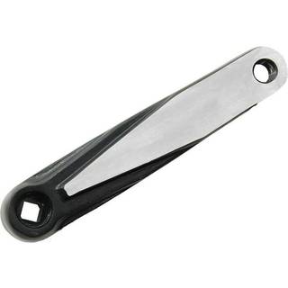 Sort/sølv pedal arm 170 mm 45 graders hul.