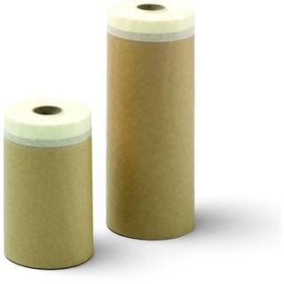 Afdækningspapir med tape - Fast Lavpris 30 cm. x 20 mtr.