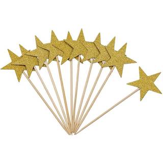 Guld stjerne kagepynt