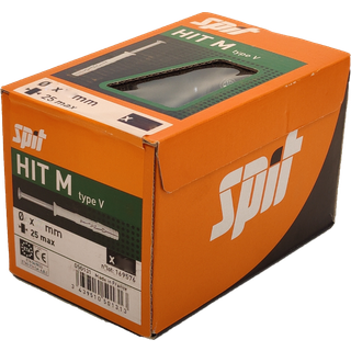HIT M-V sømdybel m/krave & galv. søm 6×50, 100stk