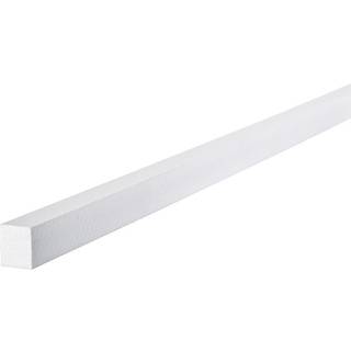 RIAS afstandsliste til yderspær til 16 mm plader, hvid - 16 x 19 x 3000 mm