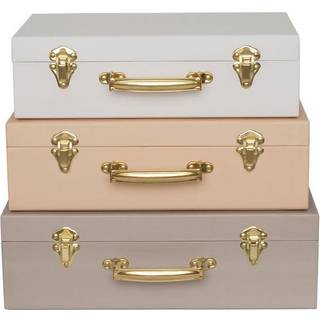 Jabadabado Trunk 3-pack - Legetøj Karton Beige - A3220