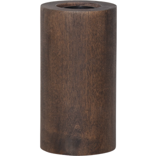 Star Trading Bordlampe i træ E27 sort 15x8cm 7391482015549