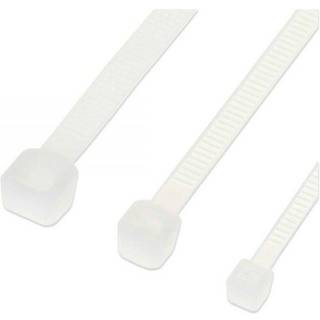 Kabelbinder - 9x450 hvid - 10 stk