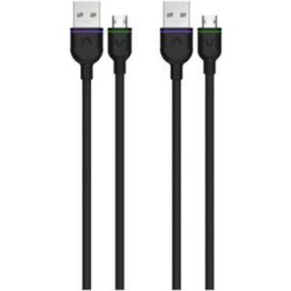 UNISYNK 2x Micro-USB + 2x MFi lightning kabelkit