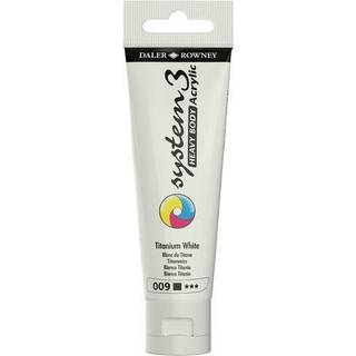 Daler-Rowney System3 Heavy Body akrylfarve 59 ml – Titanium white 009