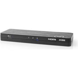 Nedis HDMI ™ Converter | USB-C™ Hun / 2x HDMI ™ -indgang / 4x USB A Female | 1x HDMI™ Output | 1-vejs | 4K@60Hz | 18 Gbps | ABS | Antracit