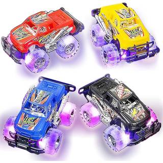 Artcreativivity Lys op monsterbiler til drenge og piger leget?jsbils s?t med 2 monstertrucks til drenge 3-6 ?r gammel sm?b?rn Monster Truck Toys
