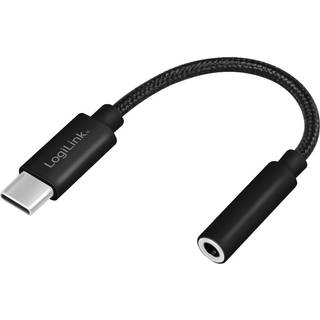 LogiLink USB-C 3,5mm-ljudadapter m DAC