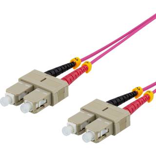 DELTACO Patchkabel SC/UPC SC/UPC OM4 2m
