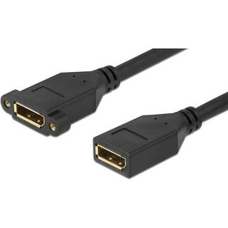 Displayport 1.2 hun/hun mount adapter kabel - 4K/60Hz - 30 cm