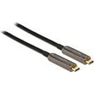Delock Aktivt Optisk USB-C Video kabel - 4K/60 Hz - 15 m