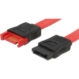 SATA 600 forlængerkabel - Rød - 10 cm