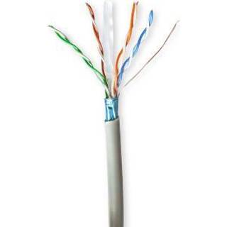Nedis Netværkskabel Roll | CAT6 | Stranded | F/UTP | CCA | 100.0 m | Indendørs | Runde | PVC | Grå | Trækboks