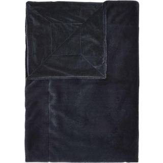 Fake fur plaid fra ESSENZA - FURRY NIGHTBLUE