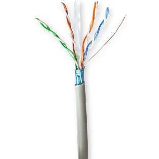 Cat 6 F/UTP Netværkskabel - CCA kobber - Blød - Grå - 50 meter