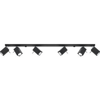 Loftslampe MERIDA 6L sort