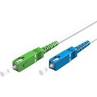 Goobay Lyslederkabel (FTTH), Singlemode (OS2) White, hvid (Simplex), 2 m