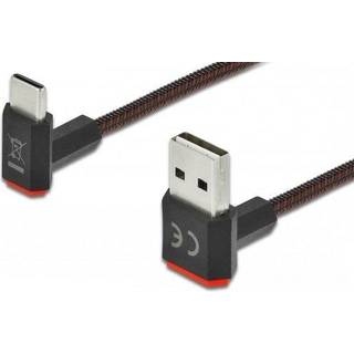 Delock Easy USB-A 2.0 / USB-C 3.1 - Op/nedad vinklet - 1 m