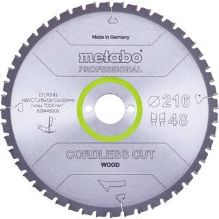Metabo 4061792173811 - 628445000 Rundsavklinge cordless cut wood, kvalitet professional, til semistationære rundsav