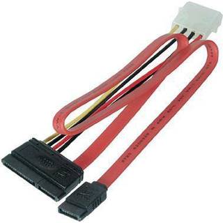 MICROCONNECT SATA Power 15+7pin-4+7pin