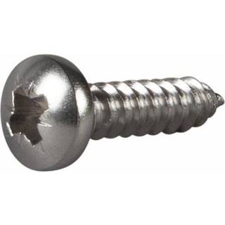 ESSVE 550102 Pladeskrue A4, rundt hoved 4,8 x 19mm, pakke med 10