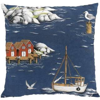 Arvidssons Textil Fiskeskär pudebetræk 47x47 cm Blå