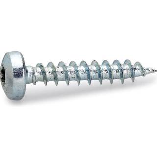 FAST spånskrue med rundt hoved, elforzinket, 5,0 x 16 mm - 100 stk.