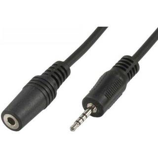 2.5mm microjack han / 3.5 mm minijack hun adapter - 4 polet