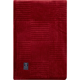Lexington Quilted Cotton Velvet Star sengetæppe 240x260 cm Red
