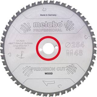 Metabo 4007430176868 - 628049000 Rundsavklinge precision cut wood, kvaliltet professional, til semistationære rundsav