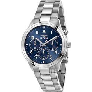 Sector R3253540012 Serie 670 Dual Time Herrenuhr 40mm 5ATM