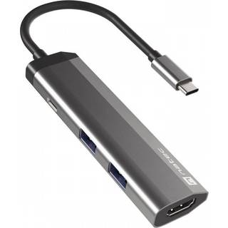 Natec Fowler Slim Hub USB-C Multiport Adapter 4 in 1 - USB-hubb