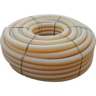 Pipelife drænrør 92/80mm. 1,3x5mm. slids. Hvid. Rulle á 60 mtr.