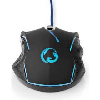 Nedis - Gaming Mouse | Kabel | 1200 / 1800 / 2400 / 3600 dpi | Justerbar DPI | Antal knapper: 6 | Programmerbare knapper | Højrehåndet | 1.50 m | LED - GMWD210BK
