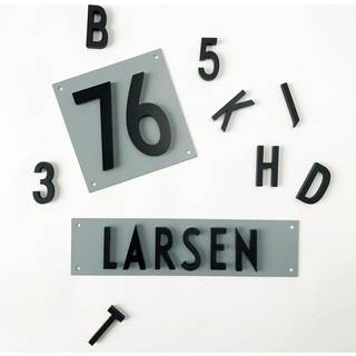 Design Letters Mounting Plate for Architect Letters/Numbers 70 x 280mm, Grey