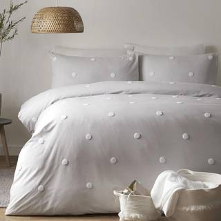 Appletree Appletree Silver Dot Garden 100% Pure Cotton Duvet Cover and Pillowcase Set