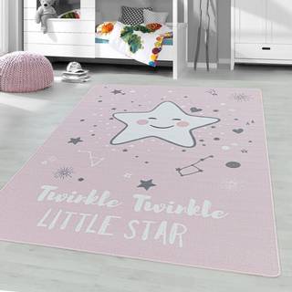 Play Børnetæppe Stjerne - Pink - 160x230