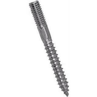 Bossard ansatsskrue M6 x 60 mm. Bordskrue med metrisk- og trægevind. Rustfrit stål A2. Pak a 100 stk.