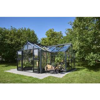 Juliana Orangeri 21,5  m² drivhus antracit m/ 3 mm hærdet glas