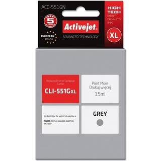 ActiveJet Premium ACC-551GN - grey - compatible - ink cartridge (alternative for: Canon CLI-551GY XL) - Blækpatron Grå