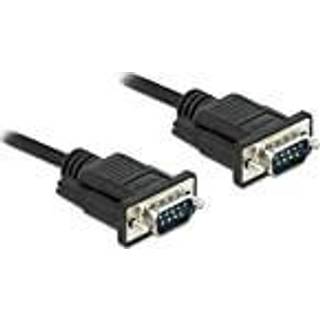 9pin D-Sub RS232 Seriel kabel - Sort - 2 m