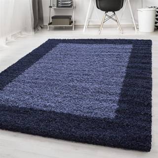 Life Shaggy tæppe Ramme - Blå - 240x340