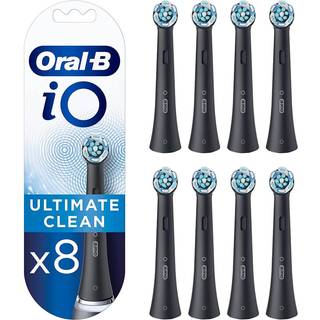 8 stk. Oral-B iO Børstehoveder BLACK Ultimate Clean