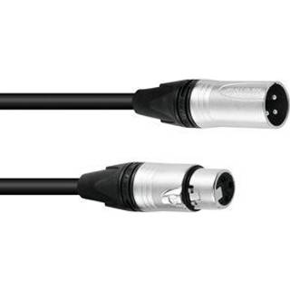 PSSO DMX cable XLR 3pin 3m bk Neutrik TILBUD NU løftdenløsem kabel løft løse den
