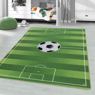 Play Børnetæppe Fodboldstadion - Grøn - 100x150