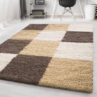 Life Shaggy tæppe Ternet - Mokka - 200x290