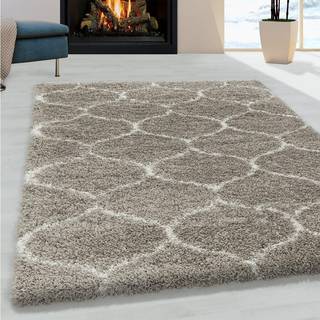Salsa tæppe - Beige - 200X200 (Rundt)