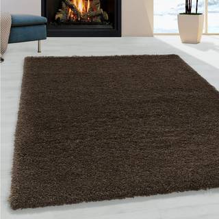 Fluffy tæppe - Brun - 80X150