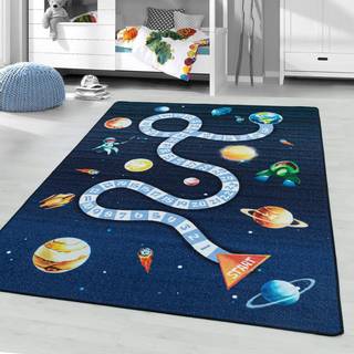 Play Børnetæppe Rummet - Blå - 120x170